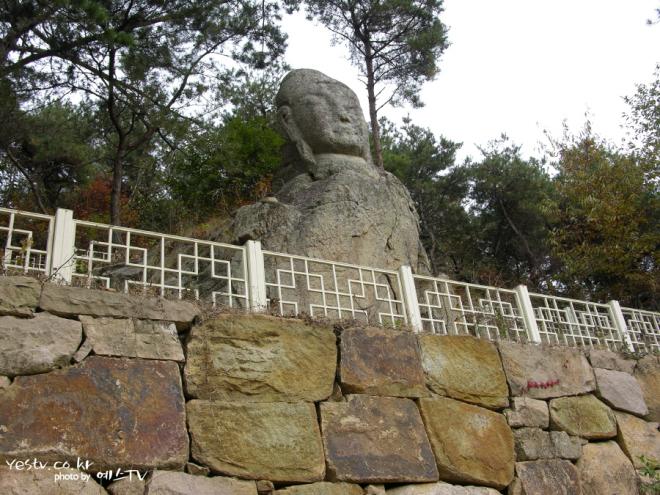 영광 설매리 석조불두상