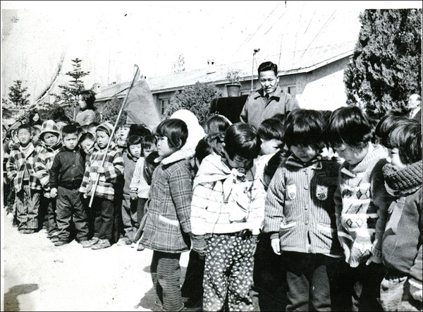입학식(1974, 묘량서국민학교)